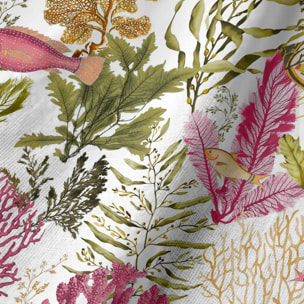 Chemin de table 100 % coton Iluntce 125 1 Red. 50x150 cm