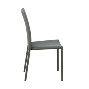 Chaise en simili empilables - 3 coloris - SANDY 2