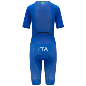 Briko - Tute Sportive, Donna, Blu - Briko Fitri Body W Triath Shortsleeve
