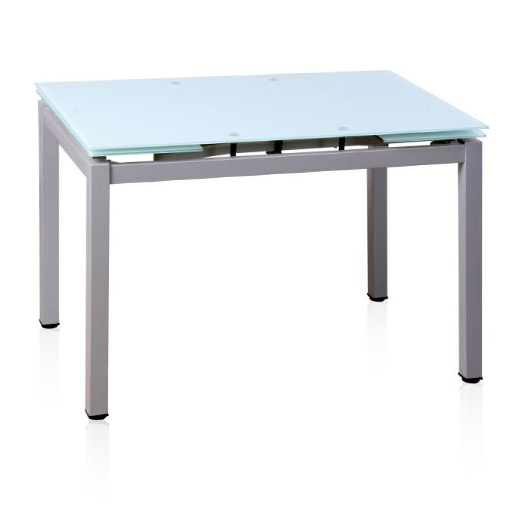 Mesa de cocina extensible Chef Gris - Blanco