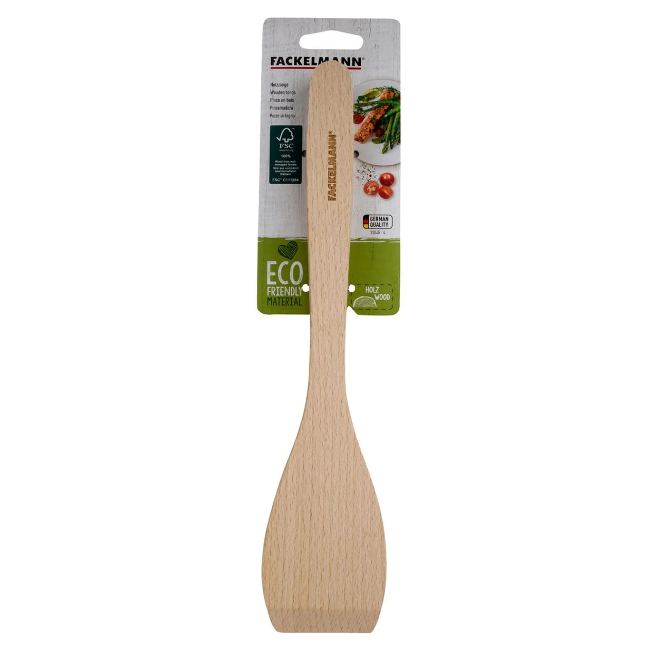Set de 2 ustensiles de cuisine pince de cuisine Fackelmann Nature