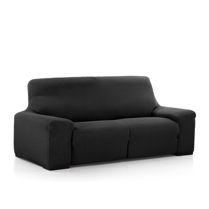 Funda de Sofá Elástica 3 plazas relax Vera Negro Nordic-Home