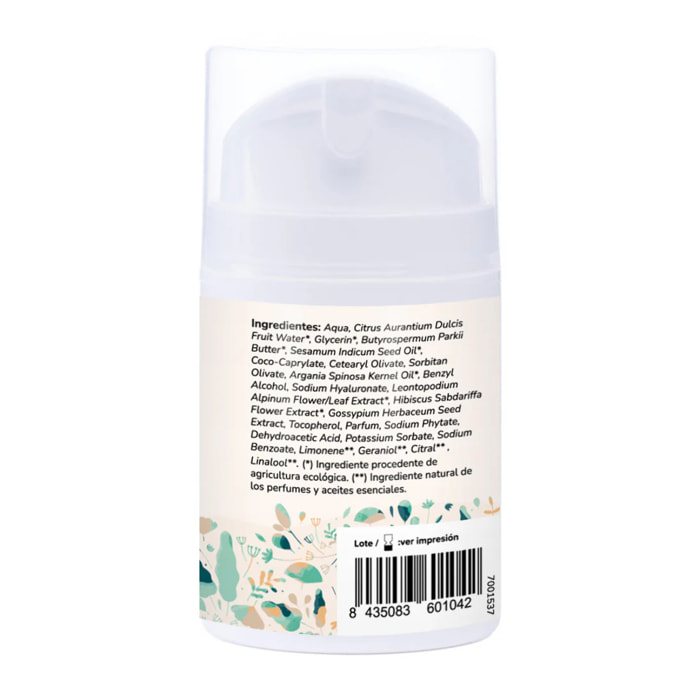 Crema hidratante facial Argán y algodón Planeta Huerto 50 ml