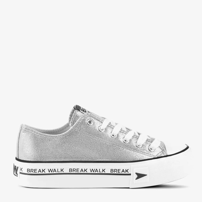 Sneakers Bay Plataforma Plata