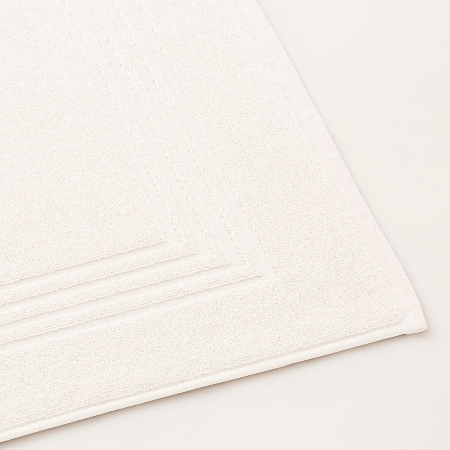 Tapis de Bain Coton Peigné - 920 g/m2 BLANC