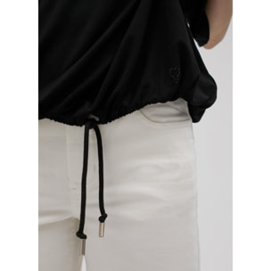 Maglietta borchie maniche corte