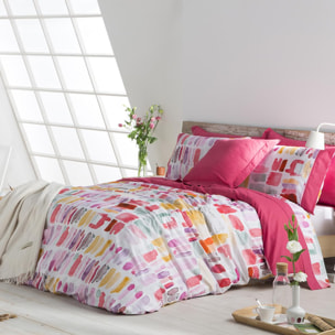 Housse de couette LILLE en coton - rose - vendue seule