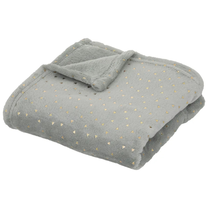Plaid Oya 75x100cm flanelle bleu