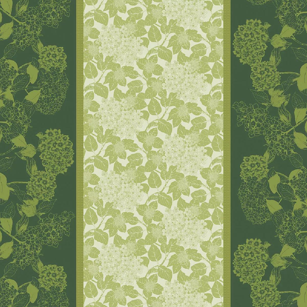 Nappe Mille hortensias vert