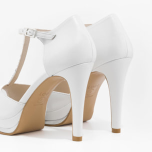 SANDALIAS DE NOVIA BLANCAS PAULI