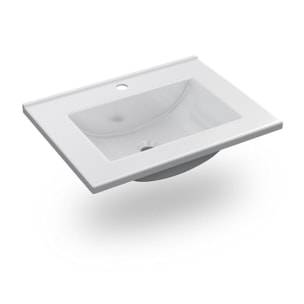 Lavabo de resina Nilo Blanco