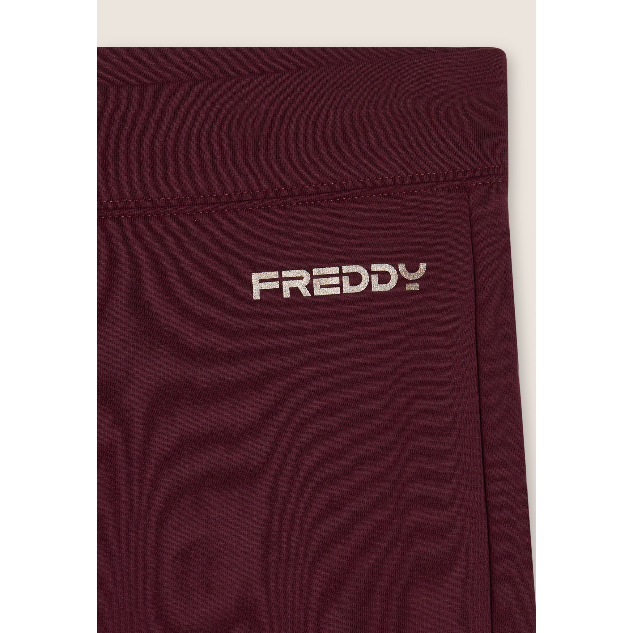 Leggings flare in felpa elasticizzata