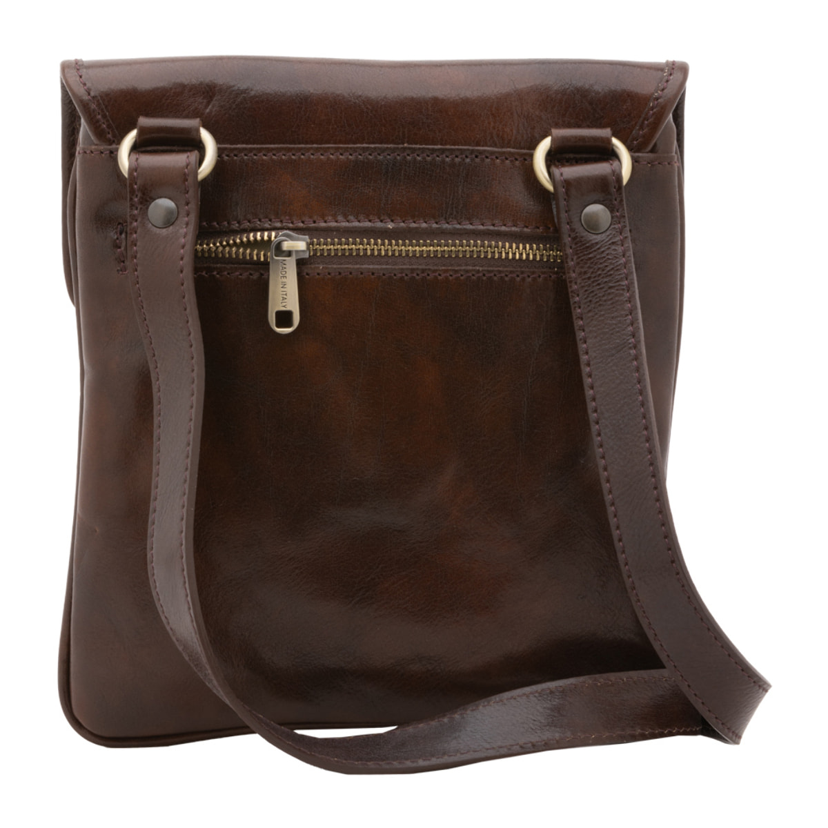 Borsa a tracolla  da uomo In Vera pelle Made in Italy 25x23x4 cm