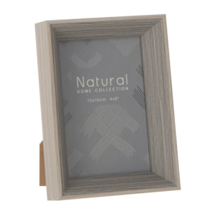 J-Line cadre photo Profondeur - bois - gris - 2 pièces