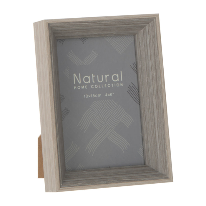 J-Line cadre photo Profondeur - bois - gris - 2 pièces