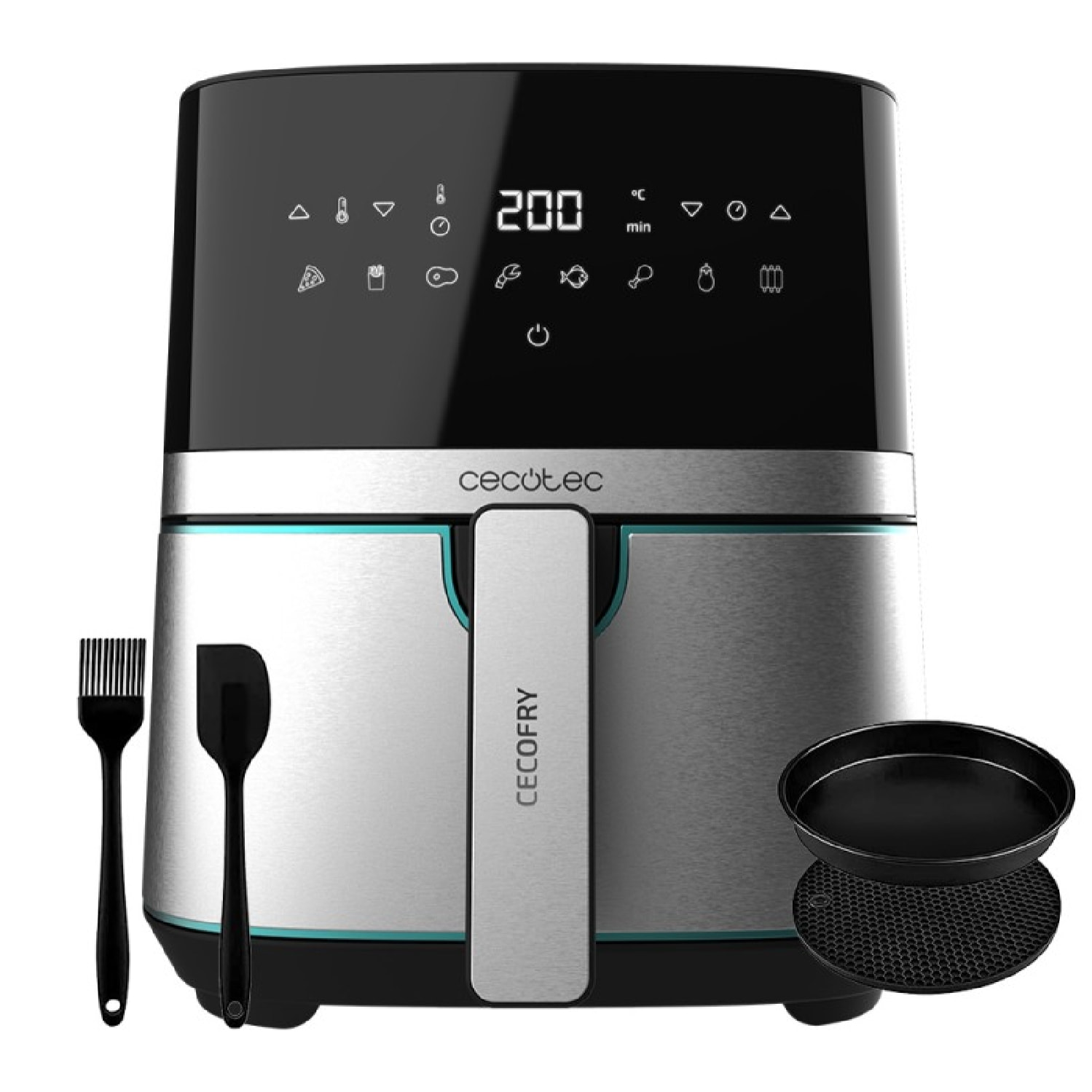 Cecotec Friteuse sans huile Cecofry Full Inox Pro 5500 avec accessoires