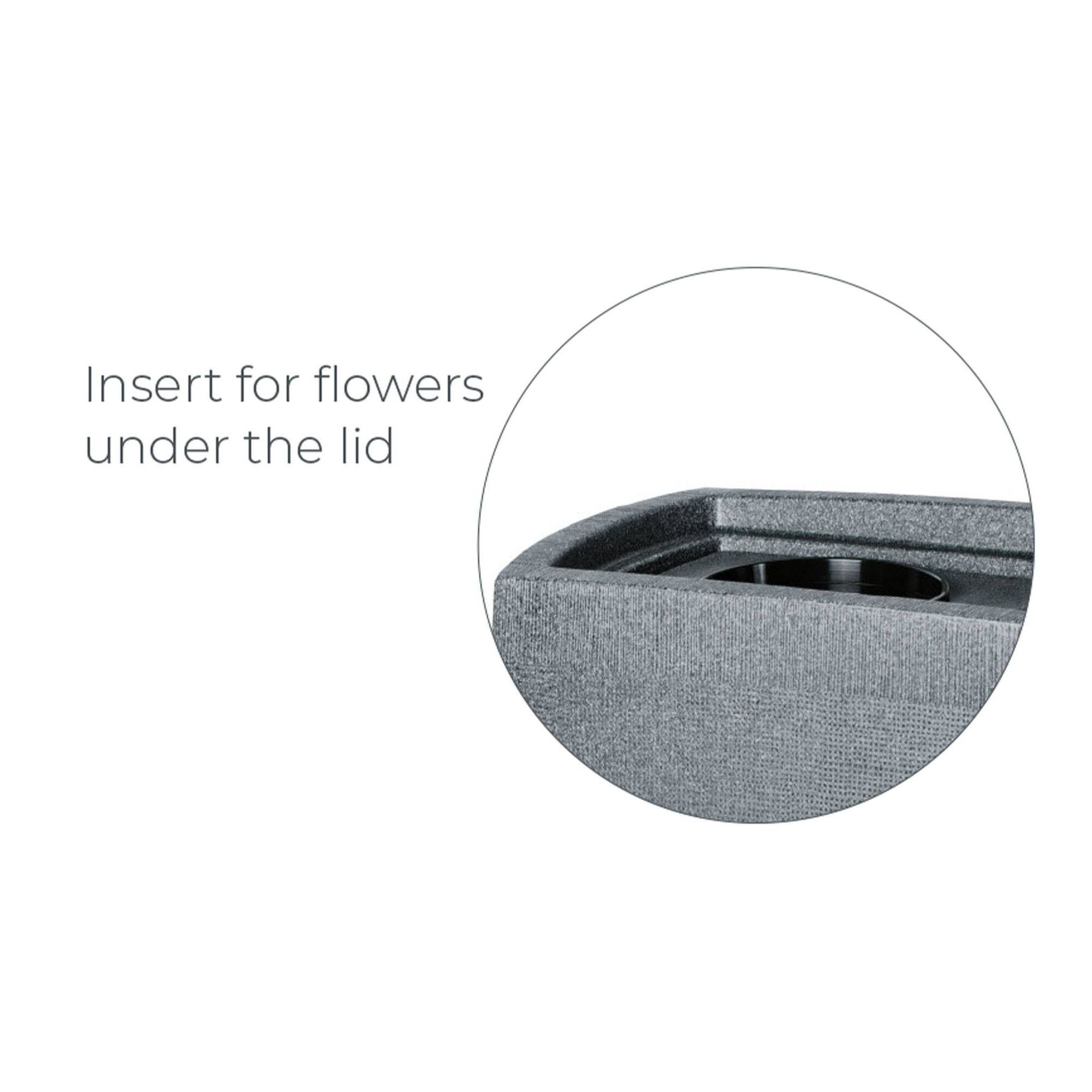 Bidón para agua de lluvia boxy de 270l color granito