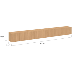 Meuble TV suspendu Albane L270cm