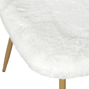 Chaise Imitation Fourrure Aurea - Lot De 2