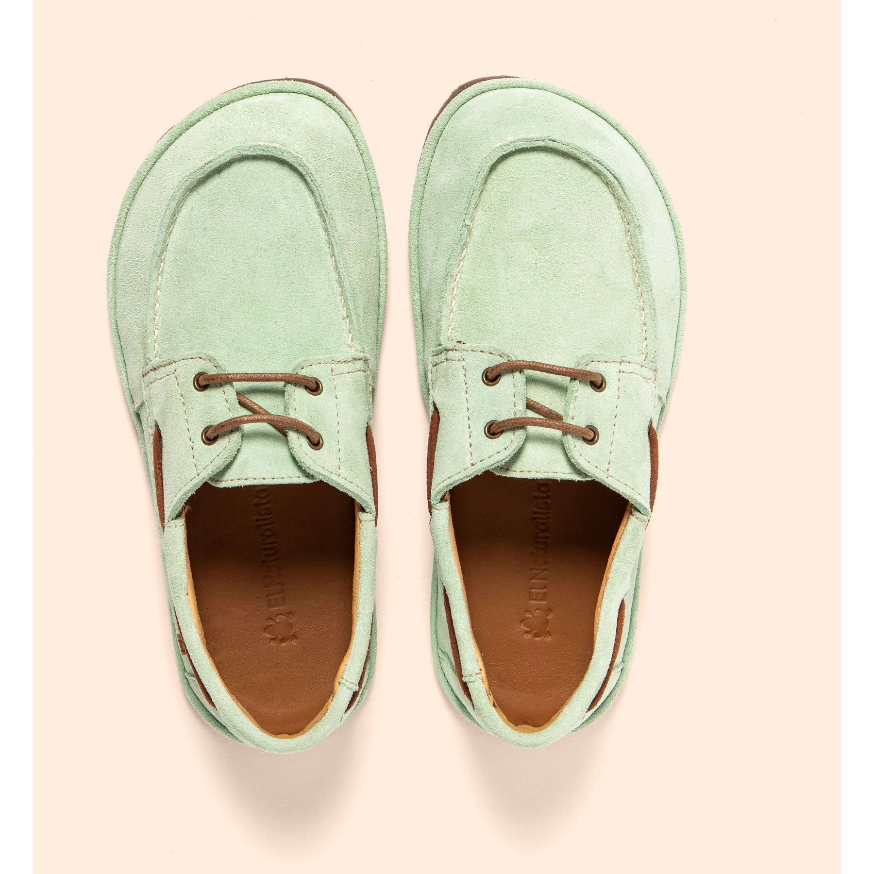 Zapatos N5675 SILK SUEDE MENTA/ BARE color Menta