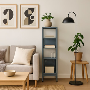 Colonna bagno in metallo 35x35x120cm blu - Pop