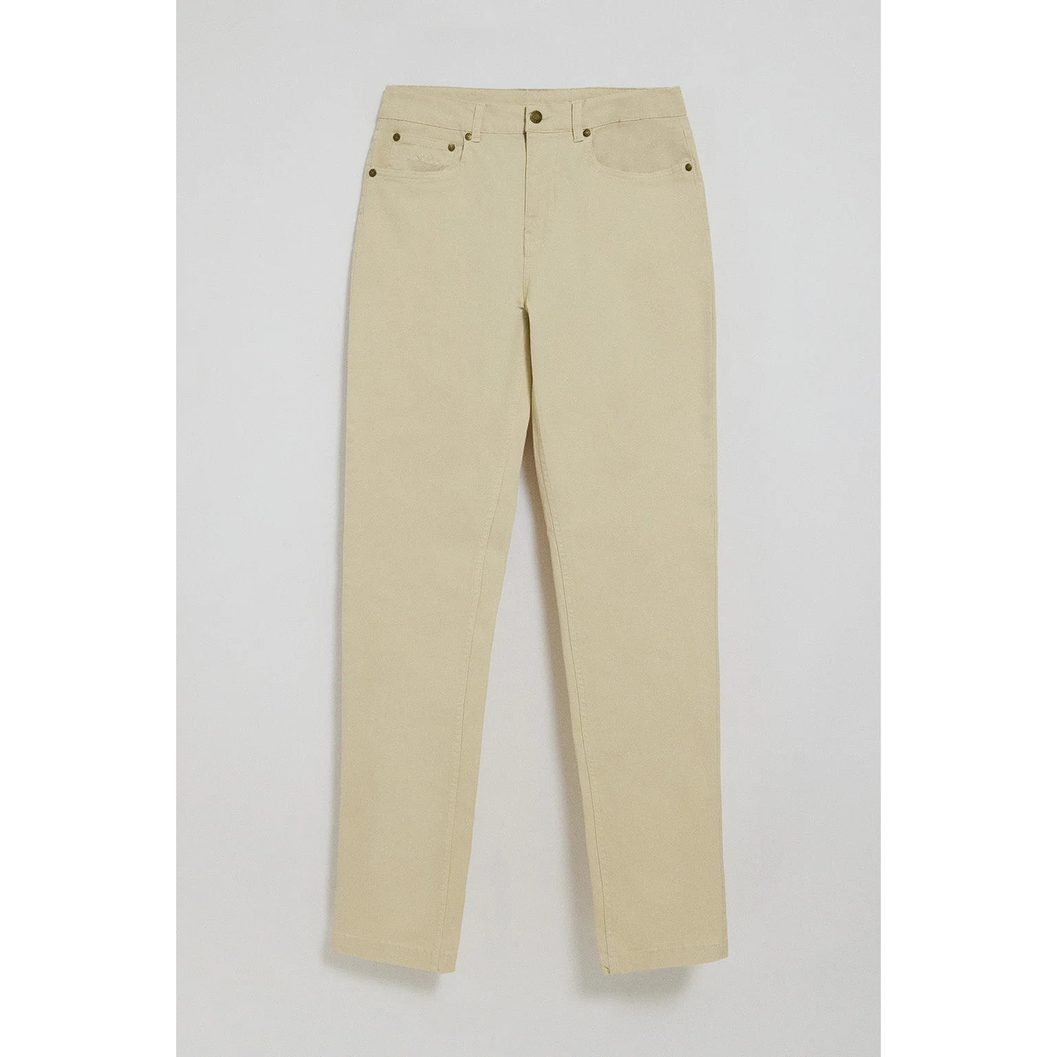 Pantalón Slim Voss en beige con cinco bolsillos