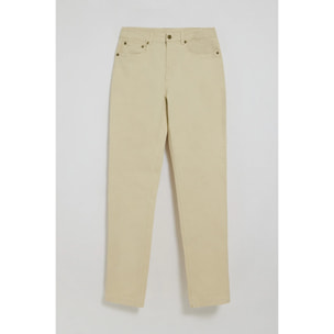 Pantalón Slim Voss en beige con cinco bolsillos