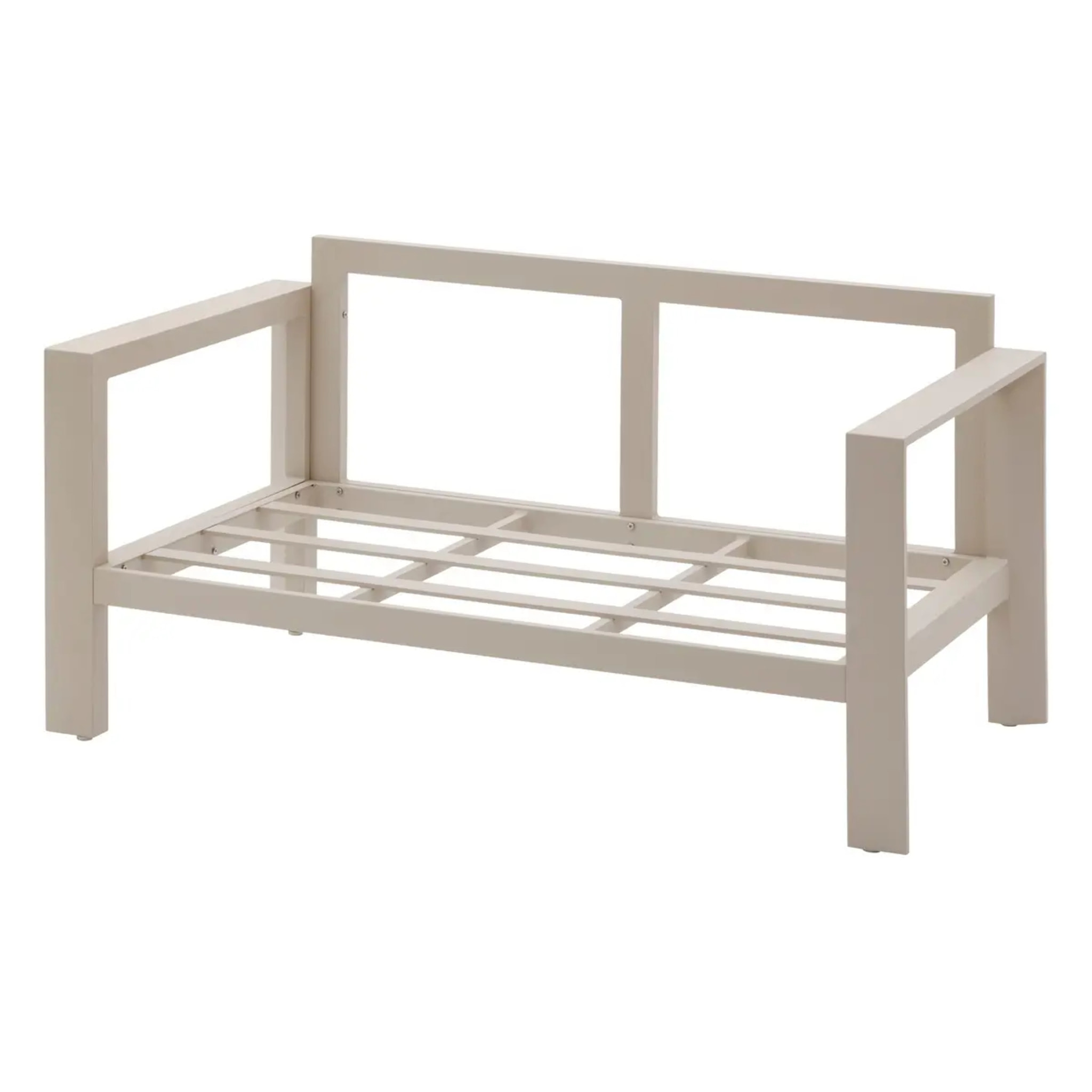 Canapé de jardin "Évasion" argile 2 places en aluminium et oléfine