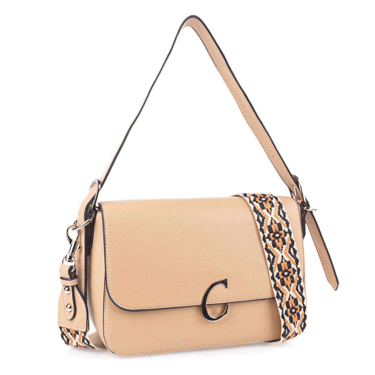 Bolso Bandolera Mujer Sint/Pu Cimarron Albany Camel