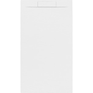 Fusion Receveur de douche 140x90cm en marbre coulé, blanc (SATFU14090BL)