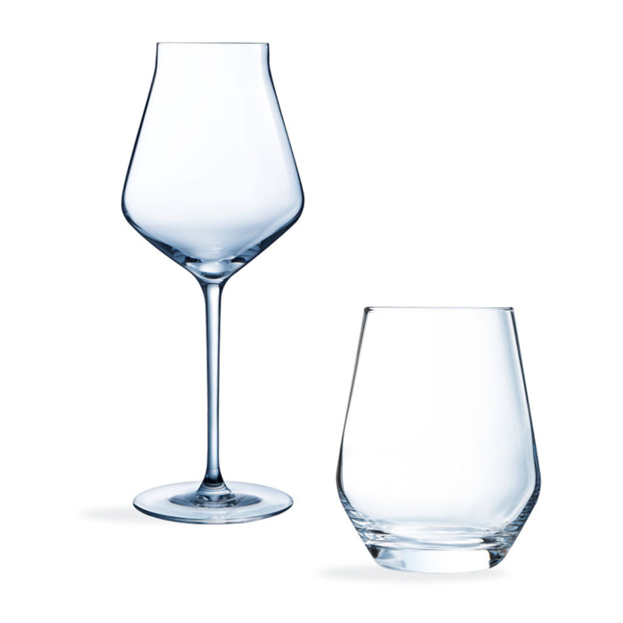 Ensemble 12 verres (verres à pied et verres à eau) Reveal Up  - Chef et Sommelier