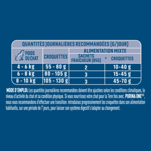 PURINA ONE CHAT Stérilisé Saumon 800g - Lot de 4