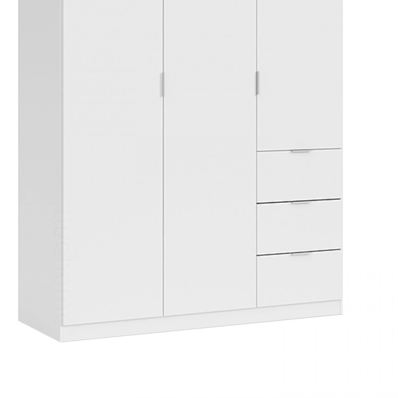 Armario Magan 3 puertas y 3 cajones Blanco