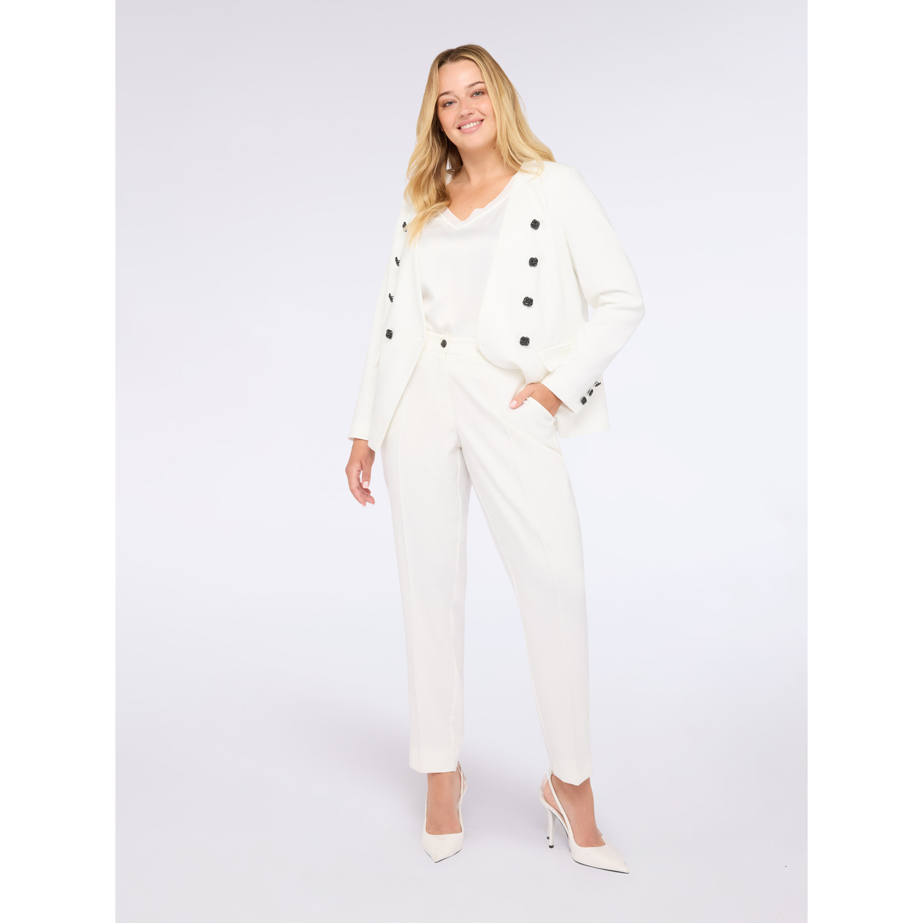 Fiorella Rubino - Pantalones New York en tejido elástico - Blanco