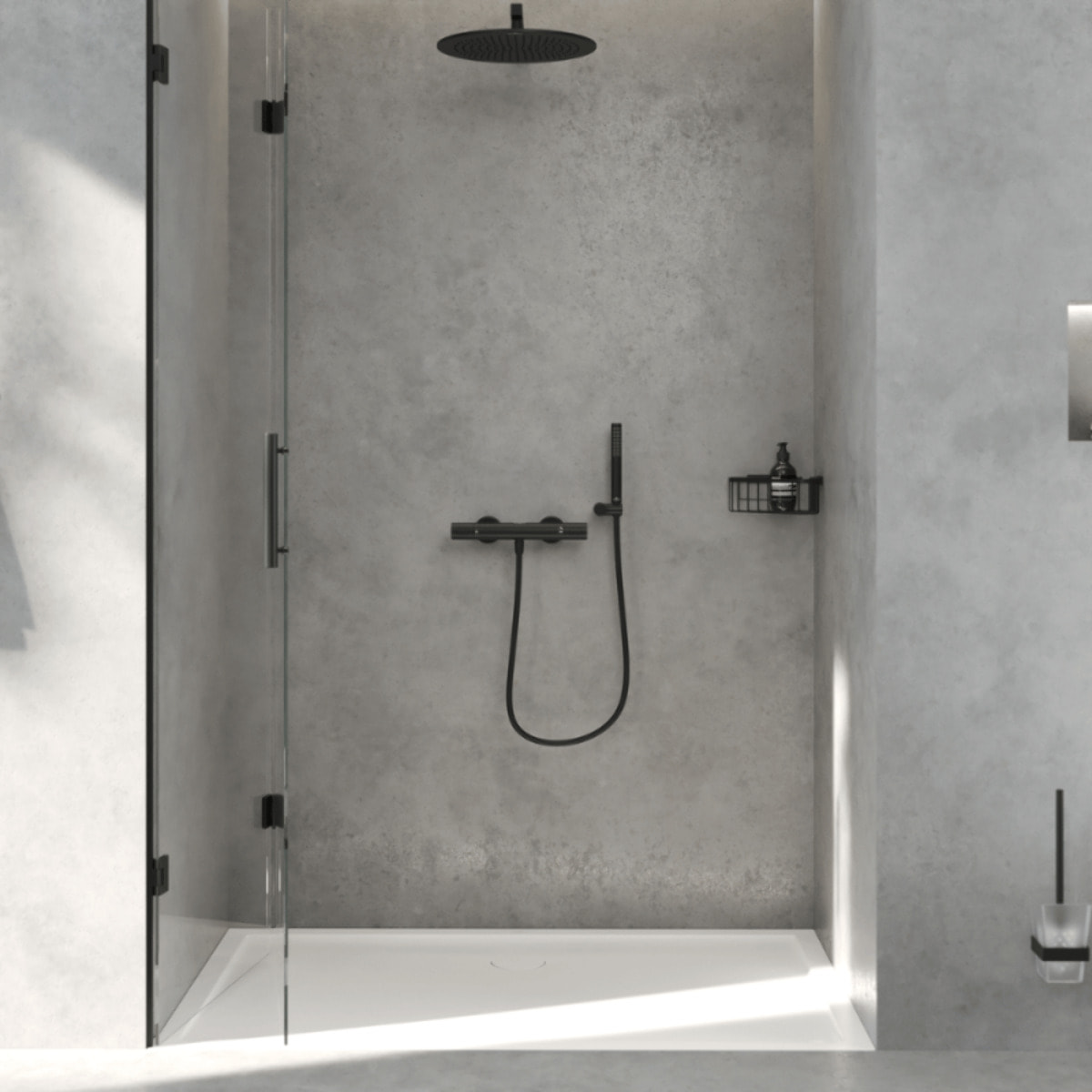 Flexible de douche Universal 120 cm Noir mat