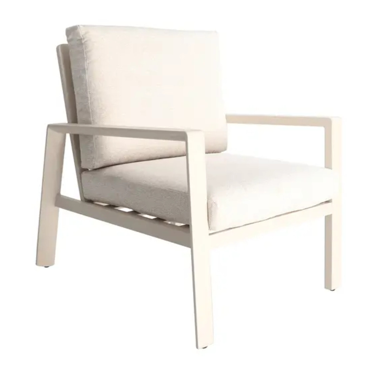 Fauteuil de salon de jardin Luzane argile