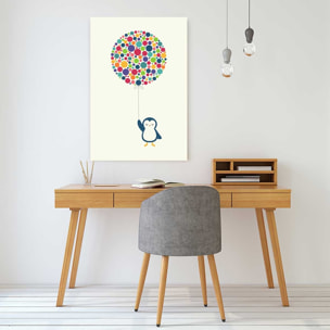 Tableau pingouin ballon Toile imprimée
