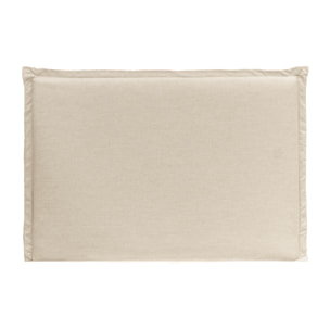 Tête de lit déhoussable en lin beige en différentes tailles