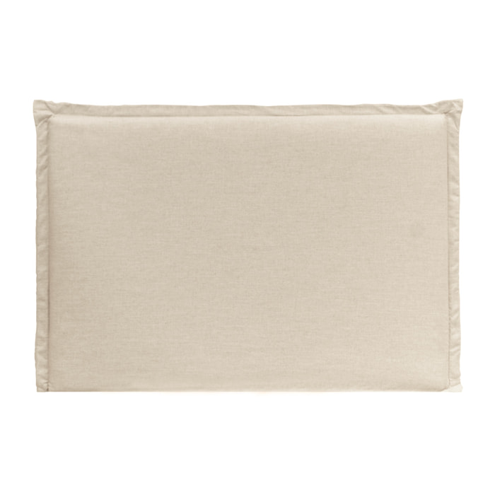 Tête de lit déhoussable en lin beige en différentes tailles