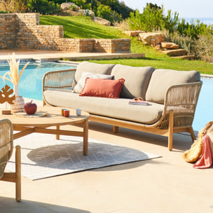 Canapé de jardin "Deona" 3 places en acacia