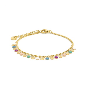 Pulsera acabada en oro amarillo de 18k