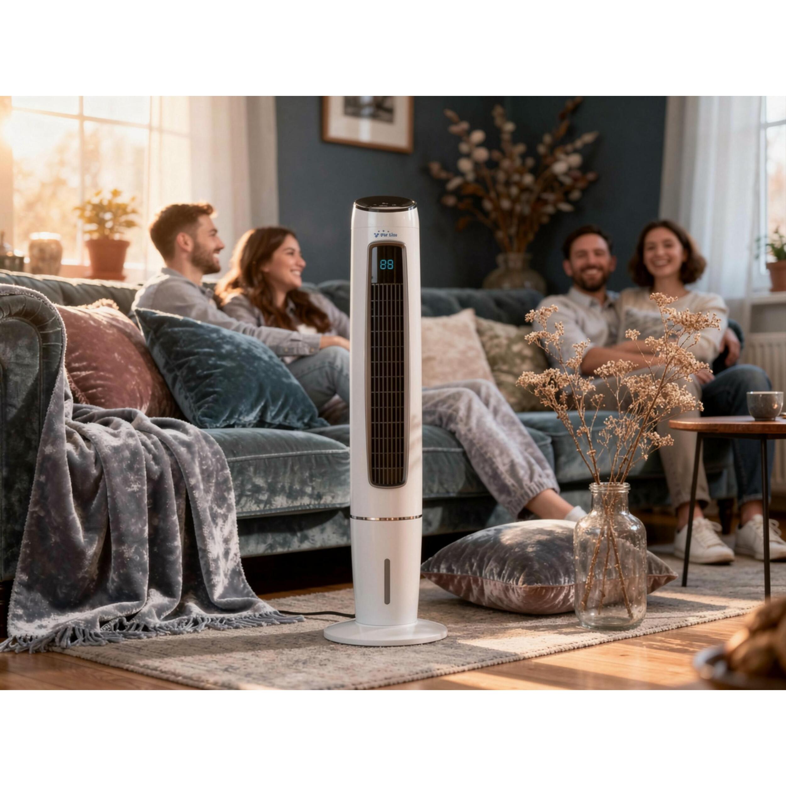 Rafraichisseur d'air par évaporation électronique à débit élevé