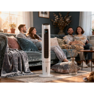 Rafraichisseur d'air par évaporation électronique à débit élevé