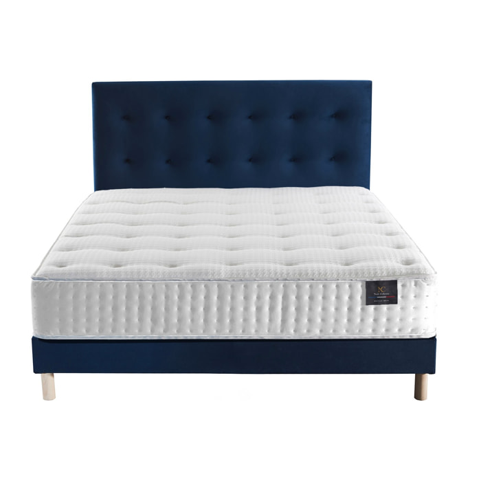 Ensemble matelas ressorts mémoire de forme, NOVA + tête de lit + sommier 11 cm