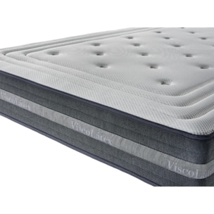 Colchón De Alta Gama Deluxe 4D de 25 Cm con viscoelástica - ErgonÃ³mico | Certificado Sanitized y Oeko-Tex