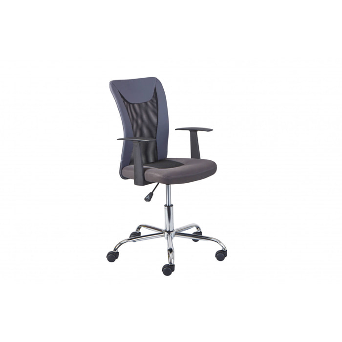 Sedia da ufficio con braccioli, 55 x 85 x 54.5, Grigio