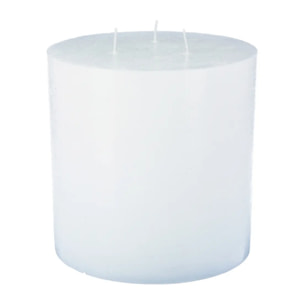 Bougie rustique - 3 mèches - blanc - 1 - 9kg