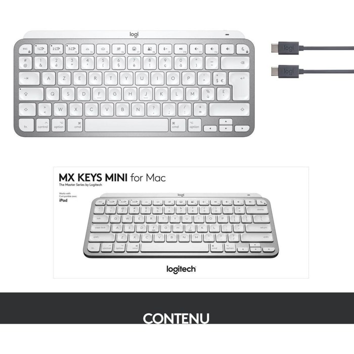 Clavier sans fil LOGITECH MX Keys mini pour Mac