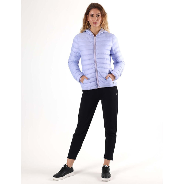 Giacca primaverile da donna con cappuccio e zip Leone Basic