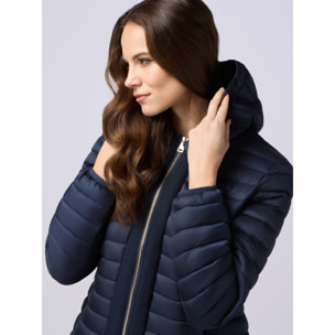 Oltre - Piumino lightweight con cappuccio staccabile - Blu